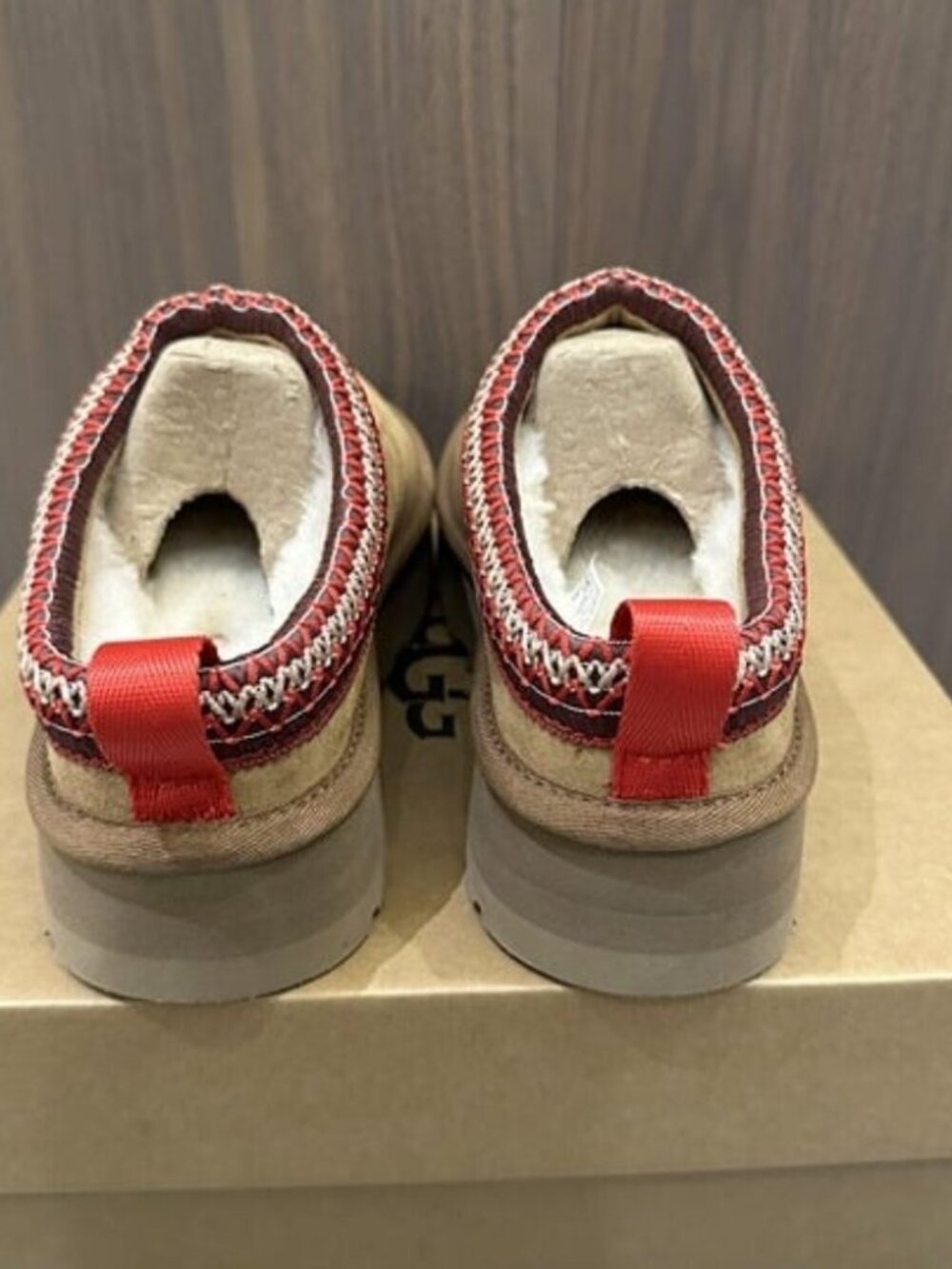 Ugg Tazz Platform Slippers in Chestnut - Picture 2 of 6